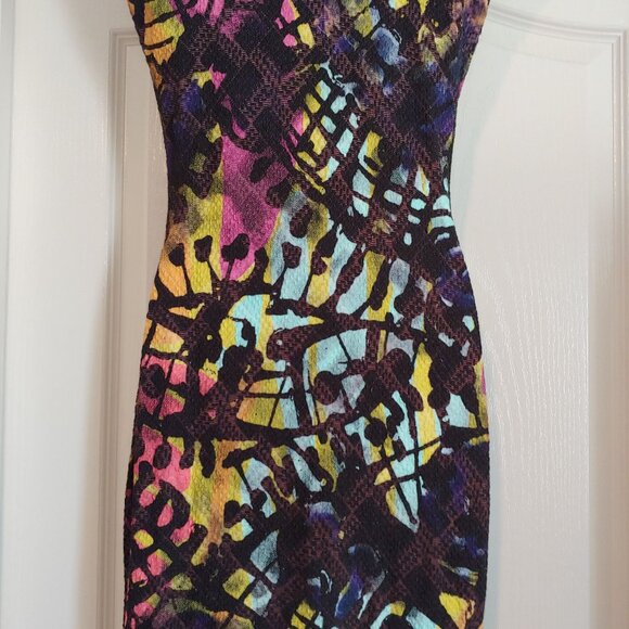 Desigual Collab W/Christian Lacroix Colorful Print Sleeveless Sheath Dress S - Picture 9 of 14